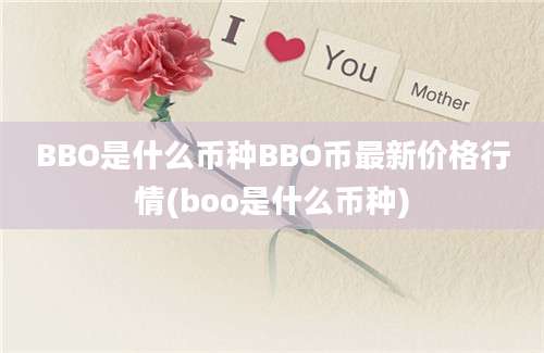 BBO是什么币种BBO币最新价格行情(boo是什么币种)