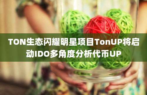 TON生态闪耀明星项目TonUP将启动IDO多角度分析代币UP