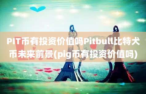 PIT币有投资价值吗Pitbull比特犬币未来前景(pig币有投资价值吗)