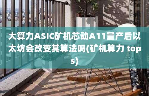 大算力ASIC矿机芯动A11量产后以太坊会改变其算法吗(矿机算力 tops)