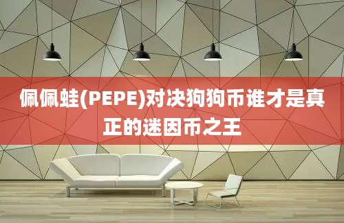 佩佩蛙(PEPE)对决狗狗币谁才是真正的迷因币之王