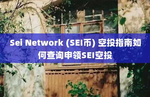 Sei Network (SEI币) 空投指南如何查询申领SEI空投