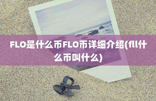 FLO是什么币FLO币详细介绍(fll什么币叫什么)