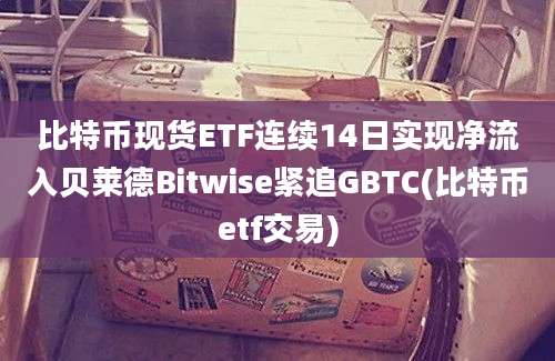 比特币现货ETF连续14日实现净流入贝莱德Bitwise紧追GBTC(比特币etf交易)