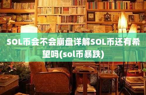 SOL币会不会崩盘详解SOL币还有希望吗(sol币暴跌)