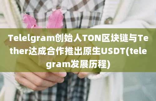 Telelgram创始人TON区块链与Tether达成合作推出原生USDT(telegram发展历程)