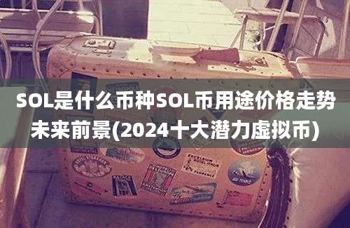 SOL是什么币种SOL币用途价格走势未来前景(2024十大潜力虚拟币)