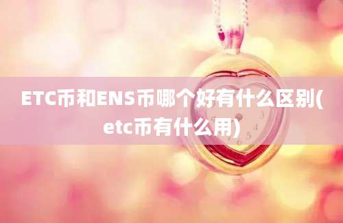 ETC币和ENS币哪个好有什么区别(etc币有什么用)