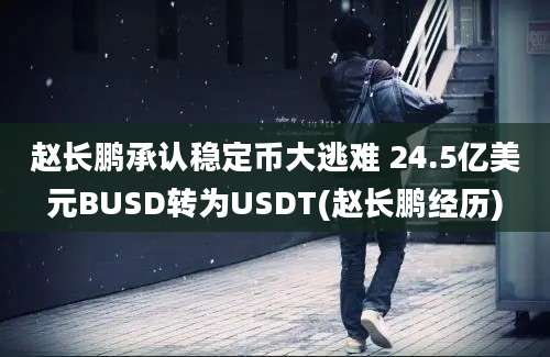 赵长鹏承认稳定币大逃难 24.5亿美元BUSD转为USDT(赵长鹏经历)