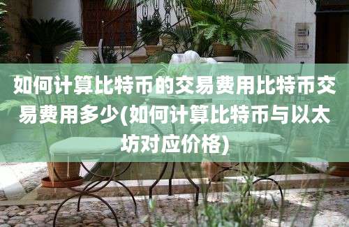 如何计算比特币的交易费用比特币交易费用多少(如何计算比特币与以太坊对应价格)