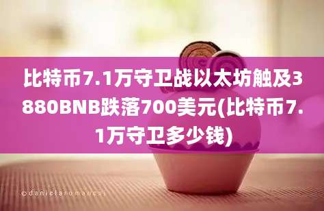 比特币7.1万守卫战以太坊触及3880BNB跌落700美元(比特币7.1万守卫多少钱)