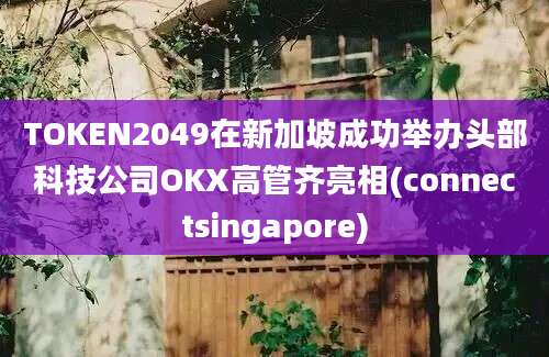 TOKEN2049在新加坡成功举办头部科技公司OKX高管齐亮相(connectsingapore)