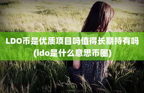 LDO币是优质项目吗值得长期持有吗(ido是什么意思币圈)