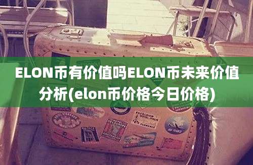 ELON币有价值吗ELON币未来价值分析(elon币价格今日价格)