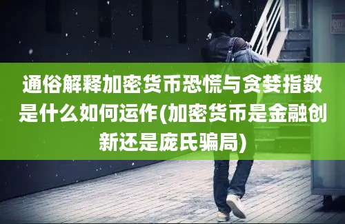 通俗解释加密货币恐慌与贪婪指数是什么如何运作(加密货币是金融创新还是庞氏骗局)