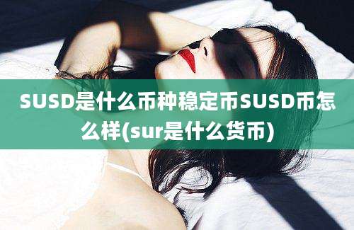 SUSD是什么币种稳定币SUSD币怎么样(sur是什么货币)