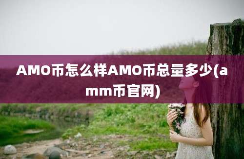 AMO币怎么样AMO币总量多少(amm币官网)