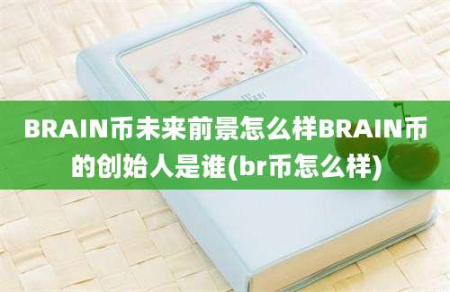 BRAIN币未来前景怎么样BRAIN币的创始人是谁(br币怎么样)