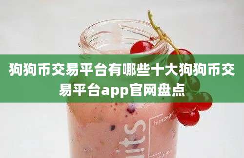 狗狗币交易平台有哪些十大狗狗币交易平台app官网盘点