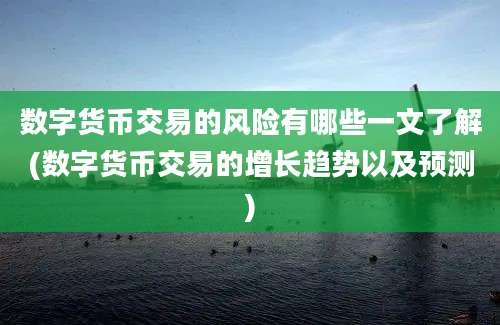 数字货币交易的风险有哪些一文了解(数字货币交易的增长趋势以及预测)