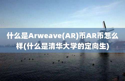 什么是Arweave(AR)币AR币怎么样(什么是清华大学的定向生)