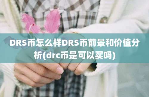 DRS币怎么样DRS币前景和价值分析(drc币是可以买吗)