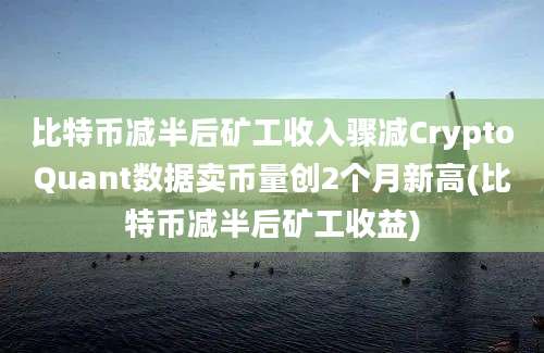 比特币减半后矿工收入骤减CryptoQuant数据卖币量创2个月新高(比特币减半后矿工收益)