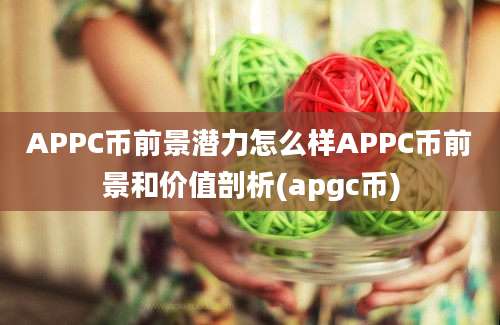 APPC币前景潜力怎么样APPC币前景和价值剖析(apgc币)