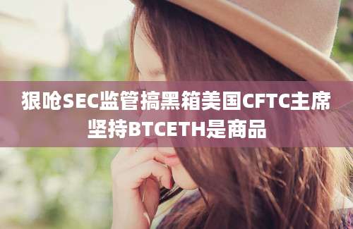 狠呛SEC监管搞黑箱美国CFTC主席坚持BTCETH是商品