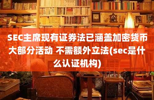 SEC主席现有证券法已涵盖加密货币大部分活动 不需额外立法(sec是什么认证机构)