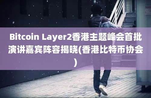 Bitcoin Layer2香港主题峰会首批演讲嘉宾阵容揭晓(香港比特币协会)