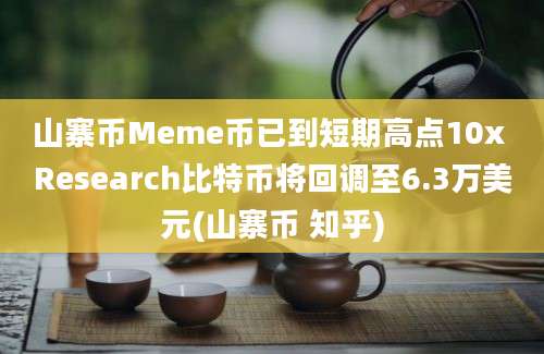 山寨币Meme币已到短期高点10x Research比特币将回调至6.3万美元(山寨币 知乎)