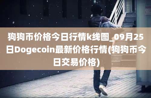 狗狗币价格今日行情k线图_09月25日Dogecoin最新价格行情(狗狗币今日交易价格)