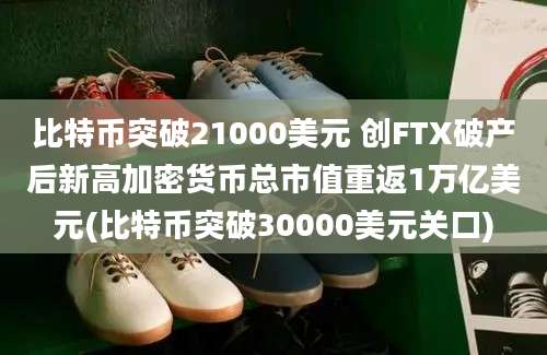 比特币突破21000美元 创FTX破产后新高加密货币总市值重返1万亿美元(比特币突破30000美元关口)