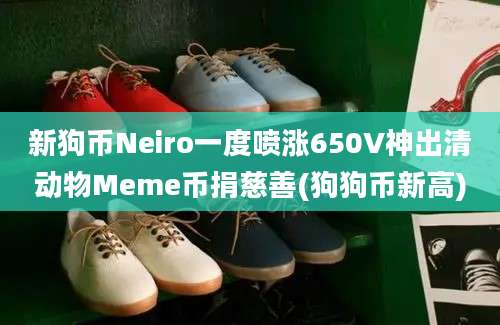 新狗币Neiro一度喷涨650V神出清动物Meme币捐慈善(狗狗币新高)