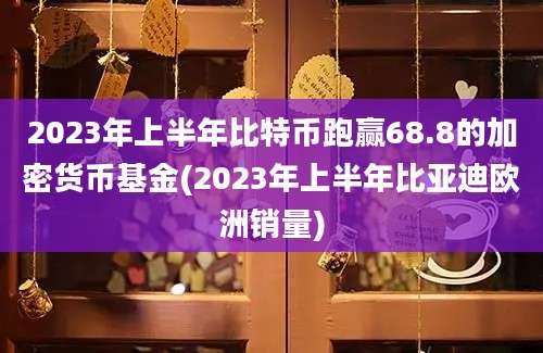 2023年上半年比特币跑赢68.8的加密货币基金(2023年上半年比亚迪欧洲销量)