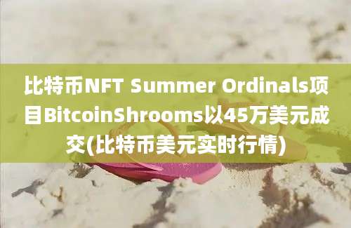 比特币NFT Summer Ordinals项目BitcoinShrooms以45万美元成交(比特币美元实时行情)