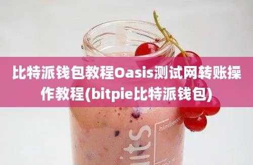 比特派钱包教程Oasis测试网转账操作教程(bitpie比特派钱包)