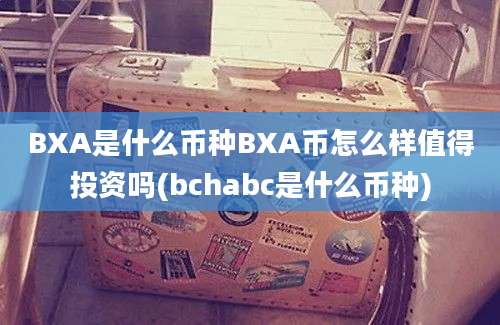 BXA是什么币种BXA币怎么样值得投资吗(bchabc是什么币种)