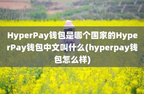 HyperPay钱包是哪个国家的HyperPay钱包中文叫什么(hyperpay钱包怎么样)