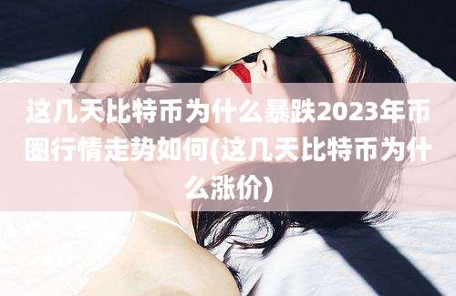 这几天比特币为什么暴跌2023年币圈行情走势如何(这几天比特币为什么涨价)