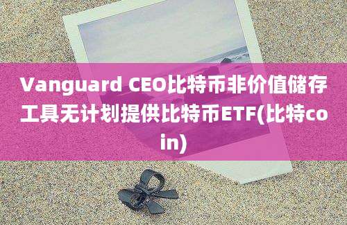 Vanguard CEO比特币非价值储存工具无计划提供比特币ETF(比特coin)