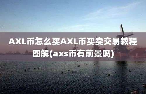 AXL币怎么买AXL币买卖交易教程图解(axs币有前景吗)