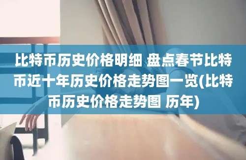 比特币历史价格明细 盘点春节比特币近十年历史价格走势图一览(比特币历史价格走势图 历年)