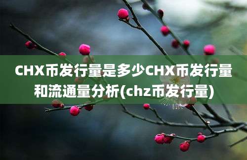 CHX币发行量是多少CHX币发行量和流通量分析(chz币发行量)