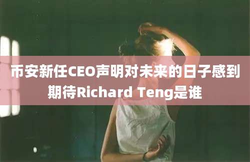 币安新任CEO声明对未来的日子感到期待Richard Teng是谁