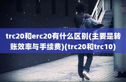 trc20和erc20有什么区别(主要是转账效率与手续费)(trc20和trc10)