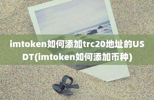 imtoken如何添加trc20地址的USDT(imtoken如何添加币种)